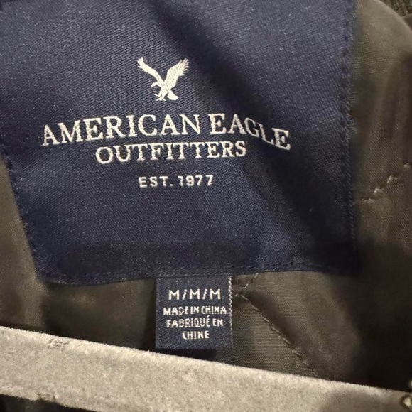 American Eagle Outfitters Dark Green Bomber Jacket - Picture 3 of 3